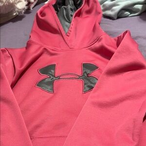 Under Armour Pink Hoodie with Logo